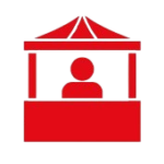 trade fair visa icon